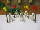 (A6/15) Lego 5 x Skelett Ritter Knight Kingdom Castle Ritterburg 6074 6086 6085