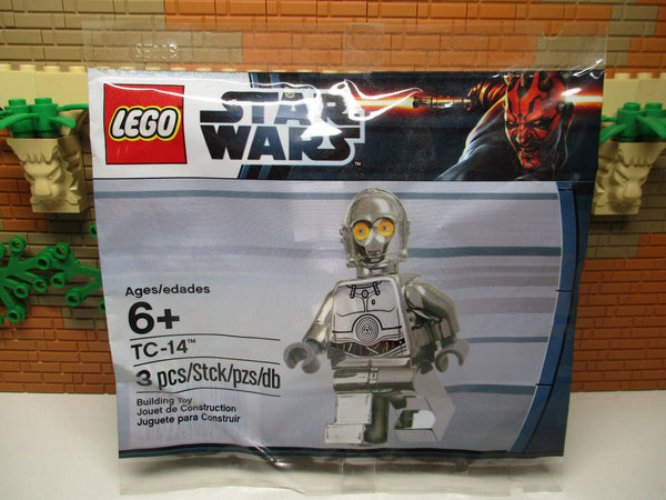 ( A13 ) Lego Star Wars 5000063 TC-14 Protocoll Droid Chrom Polybag Neu / OVP