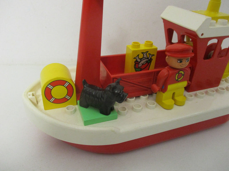 ( RB22/ 1  ) LEGO Duplo Fischerboot Kutter mit Beiboot Schiff Fischkutter