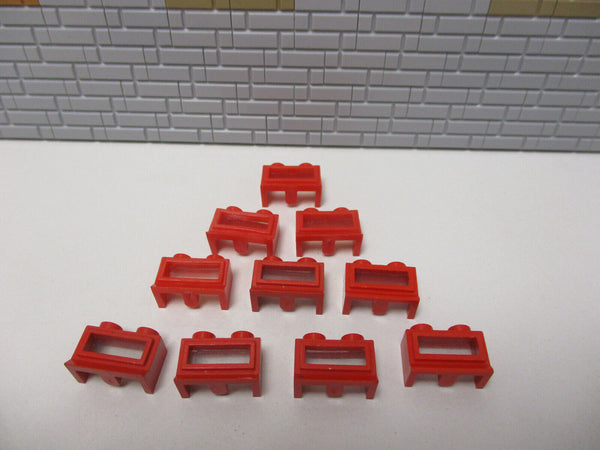 (D4/12) Lego Clasic Fenster  10x 27bc rot   7740 7760 7720