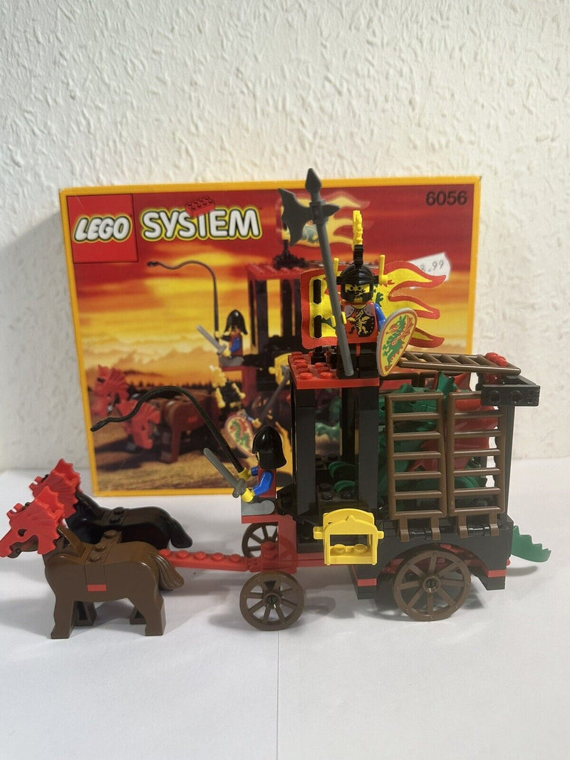 ( E 17 ) Lego Castle 6056 Dragon Wagon / Drachenwagen mit BA