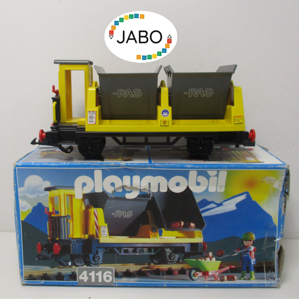 Playmobil 4116 Güterwaggon Schüttgut / Kipplore OVP Waggon Spur G  LGB Eisenbahn