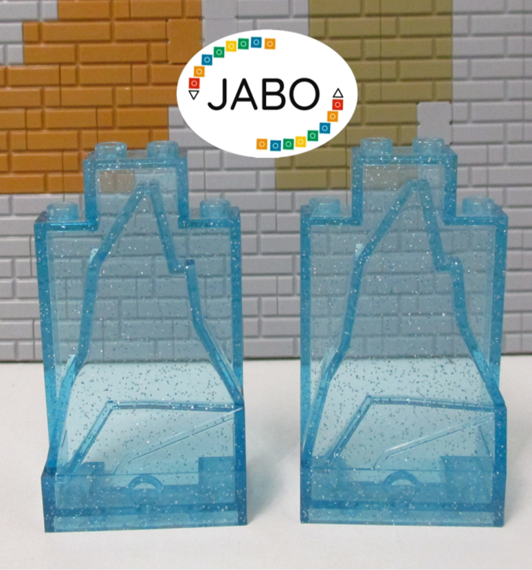 ( N2/5 ) Lego 2x 47847 Felsen glitter trans hellblau 10736 41062 41148 43172
