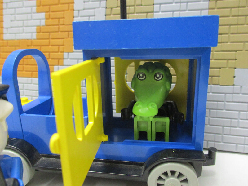 (D12/10) Lego Fabuland 3639 Inspektor Dogge Kalle Krokodil Polizeiauto + zusatz