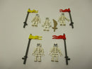 (A6/15) Lego 5 x Skelett Ritter Knight Kingdom Castle Ritterburg 6074 6086 6085