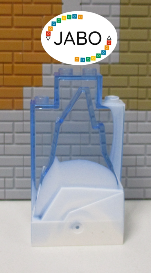 ( N2/7 ) Lego 1x 47847 Felsen trans mit weiß eisberg 7783 4748 4746