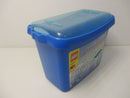 ( R4 /10 )  LEGO Aufbewahrungs  Box  Aufbewahrungsbox mit Deckel blau