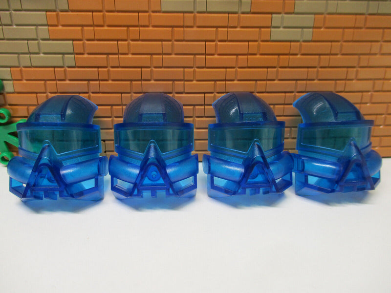 (B8 / 17) Lego Bionicle Kanohi 4x Trans Blau 32571 KAUKAU Maske