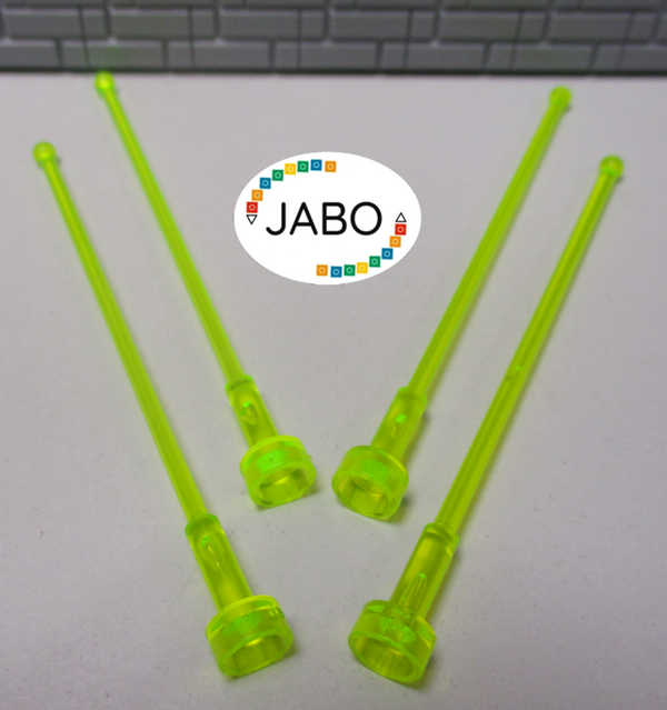 (B5/10) LEGO  4 x 2569 Antenne 8H transparent neon grün Space Star Wars