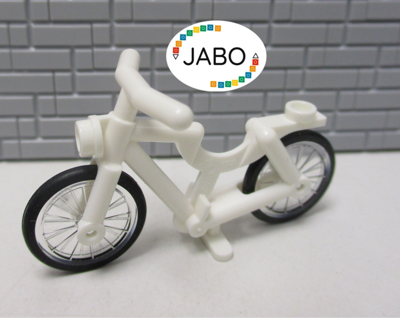 (B6/14) LEGO  Fahrrad Bike weiß 4719c02 aus Eisenbahn City