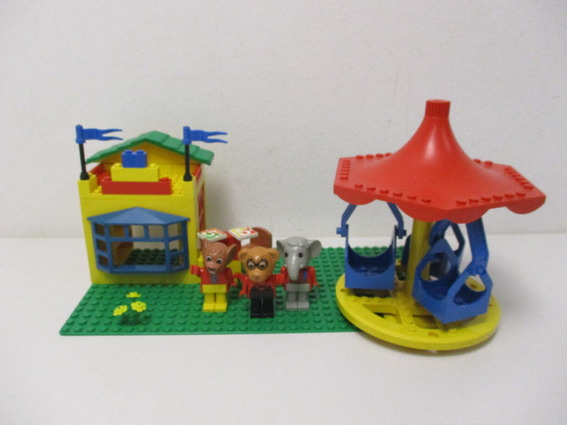 ( G18/10 ) Lego Fabuland Set Karussell mit Kassenhaus 3668 mit BA