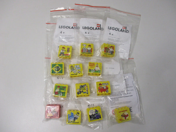 ( C17 ) LEGO 13 verschiedene Legoland Sammelsteine Fabriksteine NEU / OVP