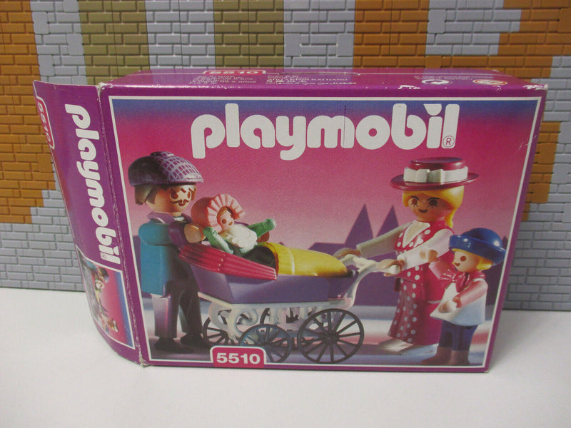 ( A 10 ) Playmobil Puppenhaus 5510 Familie  Rosa Serie OVP BA