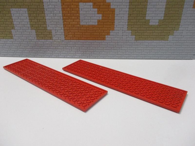 ( C6/10 ) Lego 2x Platte 6x24 rot  Star Wars Eisenbahn Modular 3026