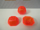 (N4/22) Lego 2x Felsbrocken 30293 / 30294 trans neon orange Ritte Hobbit Piraten
