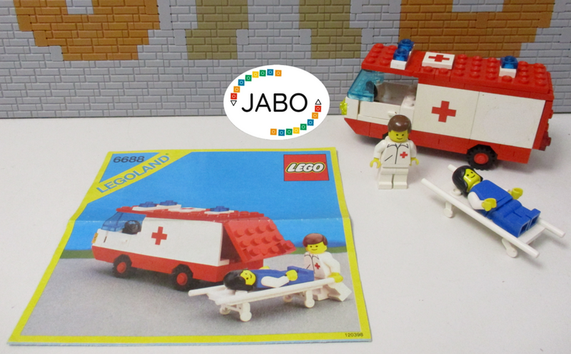 ( N11/3 ) LEGO Legoland 6666 Krankenwagen mit BA