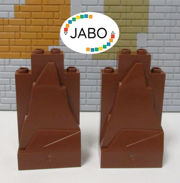 ( N2/2 ) Lego 2x 47847 Felsen rot braun 75017 10236 7625 8877
