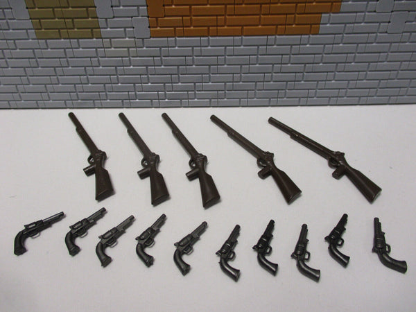 ( E7/13 ) Playmobil Western 5x Gewehr 10x Revolver Nordstaatler Soldaten ACW