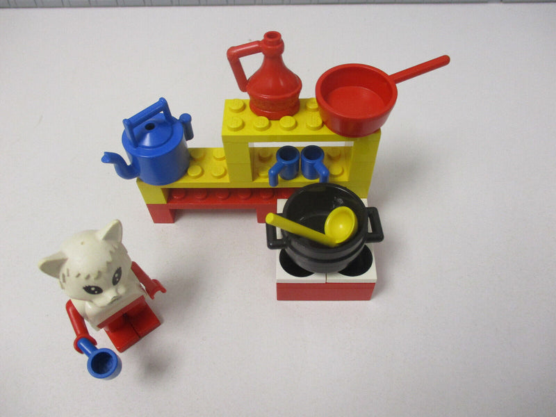 ( E14/11 ) Lego Fabuland Set  Cathy Katze  Küche (3795)