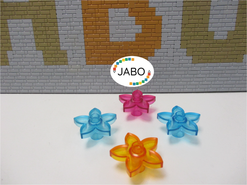 ( N13/15 ) LEGO Duplo 4 Blumen Transparent