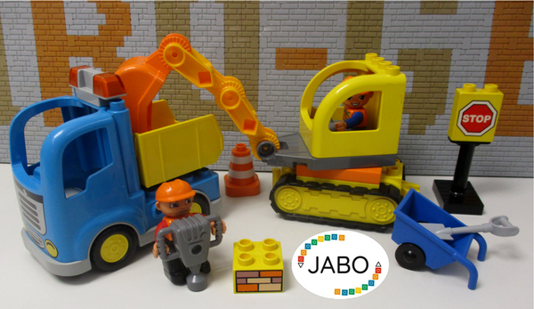 ( RB14/ 3  ) LEGO Duplo LKW Kipper und  Bagger Baustelle