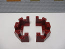 (L6/12 ) Lego 2x 6066 Burgturmspitze 4 x 8 x 2 1/3 Zinne dunkel rot 7093 8759