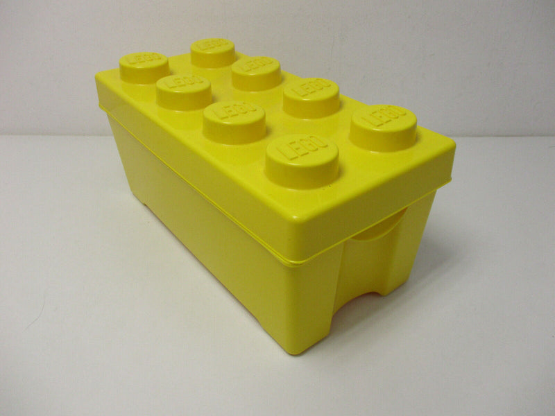 ( R4 / 5 )  LEGO Aufbewahrungs  Box  Aufbewahrungsbox mit Deckel gelb