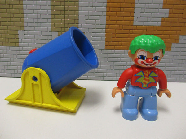 ( C11 / 8 ) Lego Duplo Zirkus Clown mit Kanone