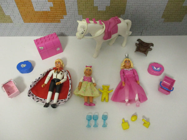 ( H14/7 ) Lego Belville Figuren Königs Familie mit Zubehör König Königin Pferd