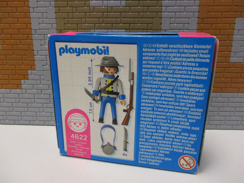 ( F11/5 ) Playmobil Western  Südstaatler Soldaten 4622 NEU  OVP ACW Klicky