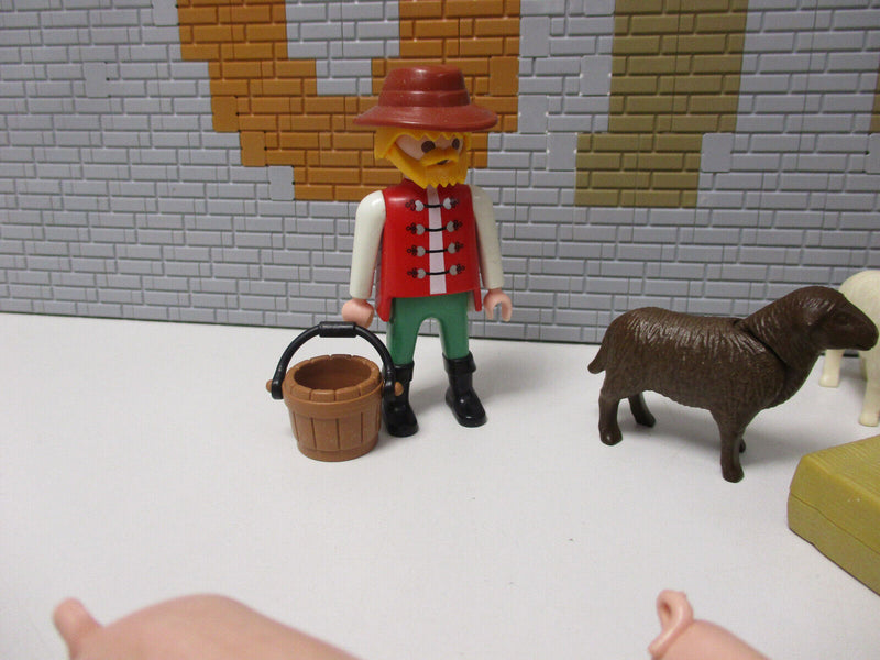 ( E12/22 ) Playmobil Bauernfof Tiere Set Hüner Schweine Schafe Figur Zubehör