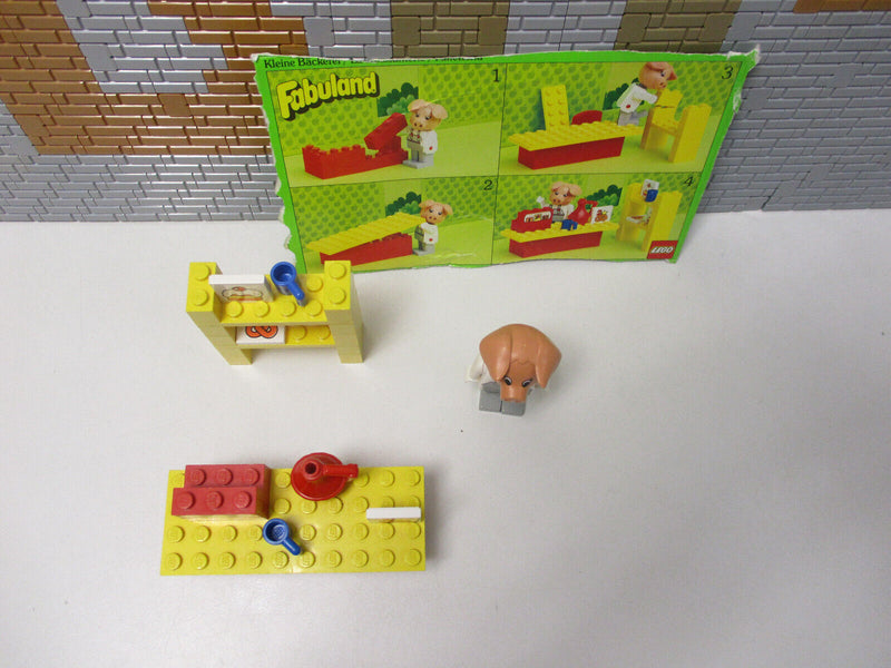 ( A10/2 ) Lego Fabuland Set Bäckerei Percy Pigl (3796)