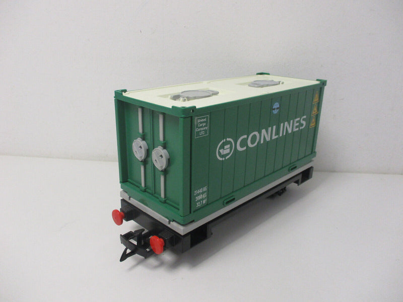 (RH) Playmobil Containerwaggon aus 4085 Waggon Spur G LGB Eisenbahn