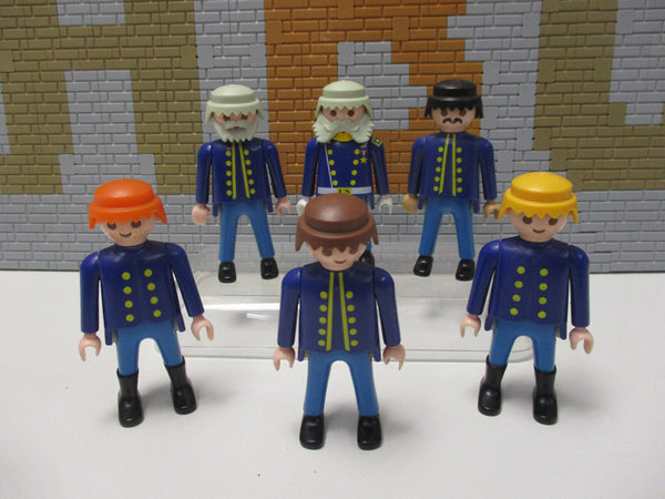 ( E7/8 ) Playmobil Western 6 Nordstaatler  Soldaten ACW Klicky