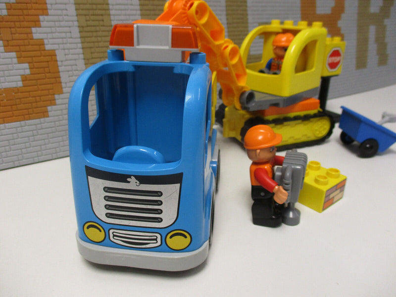 ( RB14/ 3  ) LEGO Duplo LKW Kipper und  Bagger Baustelle