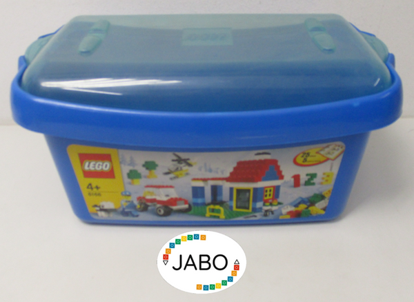 ( R4 /10 )  LEGO Aufbewahrungs  Box  Aufbewahrungsbox mit Deckel blau abgerundet