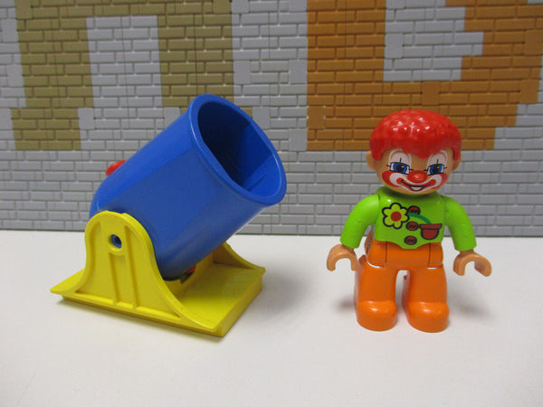 ( C11 / 7 ) Lego Duplo Zirkus Clown mit Kanone