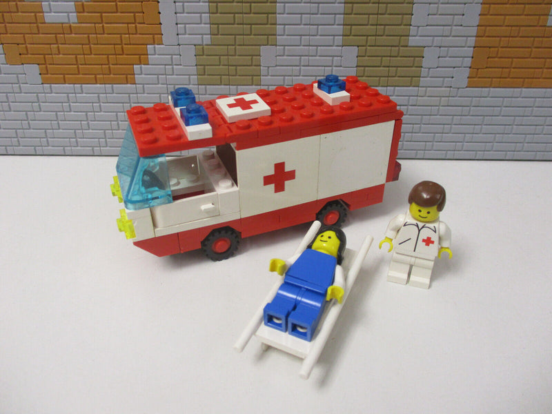 ( N11/3 ) LEGO Legoland 6666 Krankenwagen mit BA