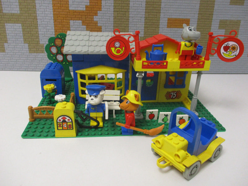 ( AH2 ) Lego Fabuland Set 3675Gemischtwarenladen / Supermarkt mit BA / OVP