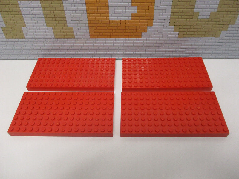 ( C 13 ) LEGO 4x Platte 4204 rot 8x16 beidseitig bebaubar