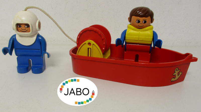 ( D 10 / 17  ) LEGO Duplo Taucher mit Boot