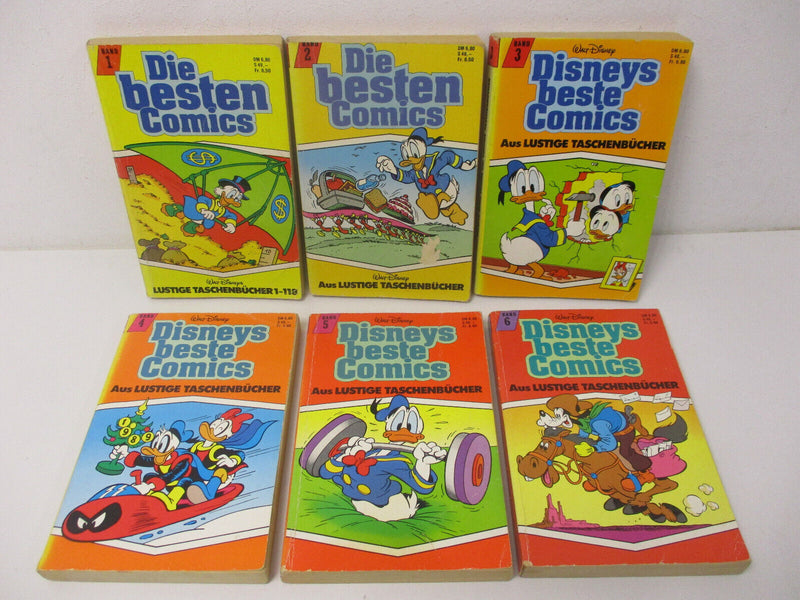 (G17/1) Walt Disney Die besten Comics aus Lustige Taschenbucher Band 1 - 6