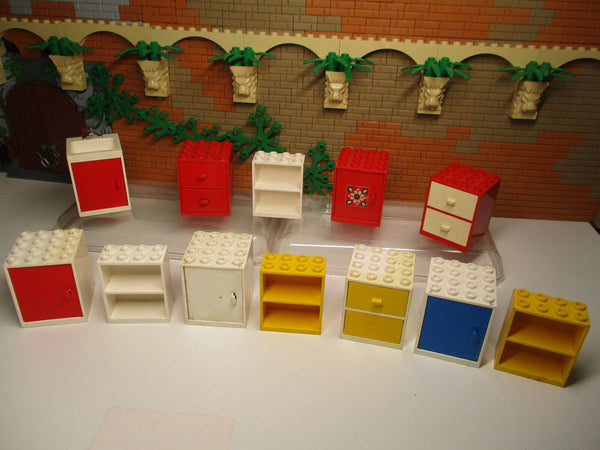 ( B14/1 ) Lego Möbel Schränke Homemaker Puppenwohnung   Haus City