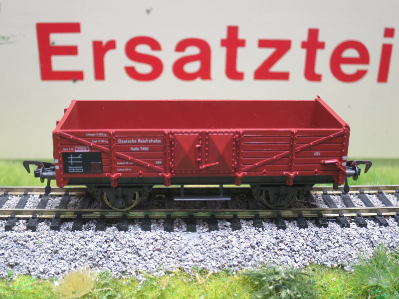 ( O14 ) Fleischmann offener Güterwagen DRG Halle  OVP H0
