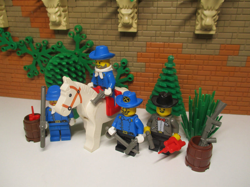 ( O7 / 26 ) Lego Western Nordstaatler Cowboy Minifiguren Pferd Legredo Fort 6769