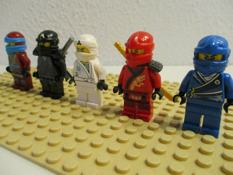 (D2/2) Lego Ninjago 5 Figuren Kai Nya Jay Cole Zane Sammlung Konvolut