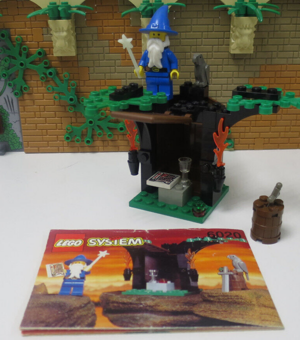 (J 10) Lego 6020 Castel Magic Shop  Ritter Merlin Zauberer mit BA 100 % KOMPLETT
