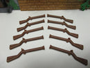 (D11/5) Lego 10 x Gewehr Muskete alt braun 2561 Piraten Schiff 6271 6276 6286