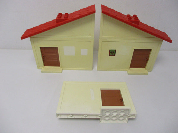 ( RB 26 / 1 ) Lego Duplo 3 Wände und 2 Dächer Puppenhaus Gebäude Haus 2770