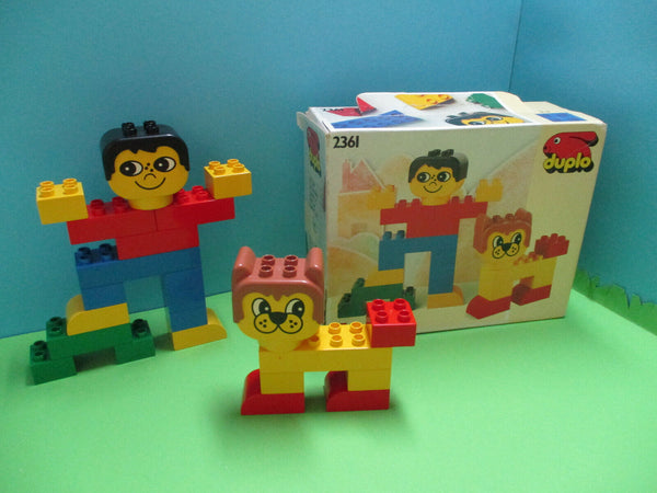 ( R1 ) LEGO Duplo 2361 mit OVP Man mit Hund